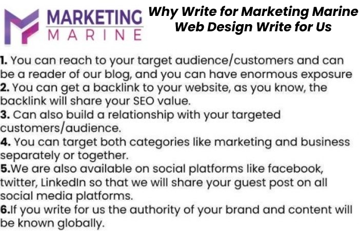 Why Write for Marketing Marine – Web Design Write for Us