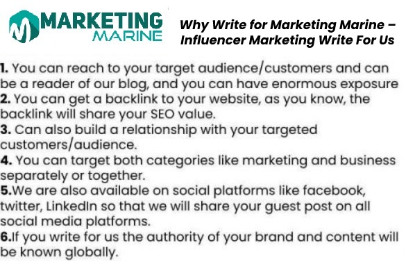Why Write for Marketing Marine – Influencer Marketing Write For Us