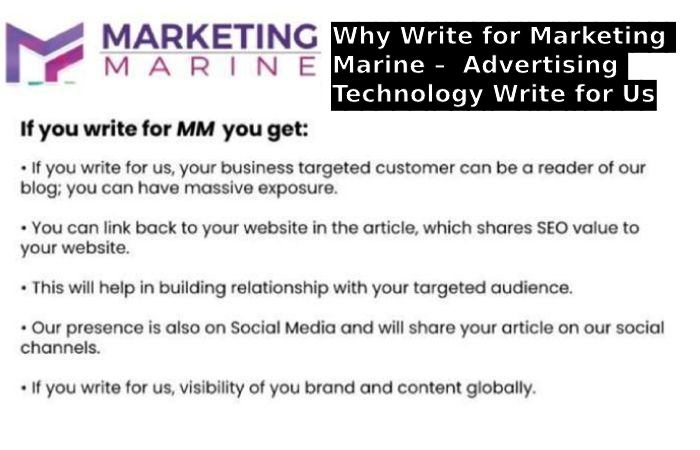 Why Write for Marketing Marine –  Advertising Technology Write for Us