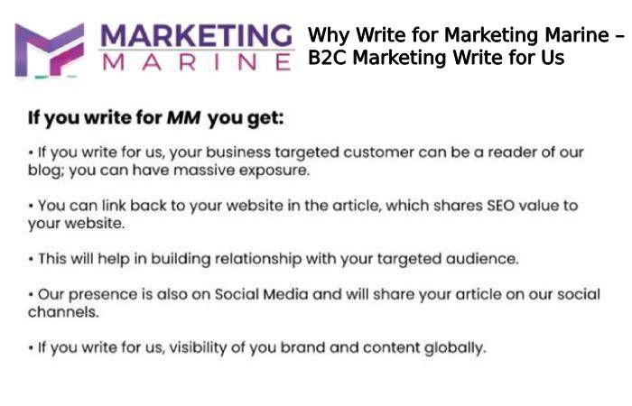 Why Write for Marketing Marine – B2C Marketing Write for Us