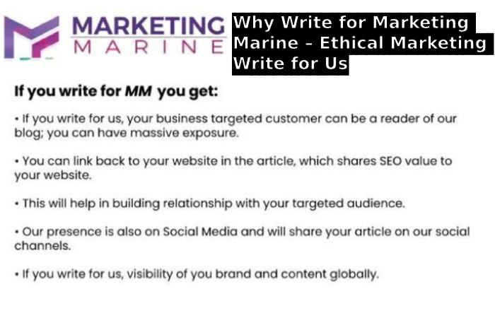 Why Write for Marketing Marine – Ethical Marketing Write for Us