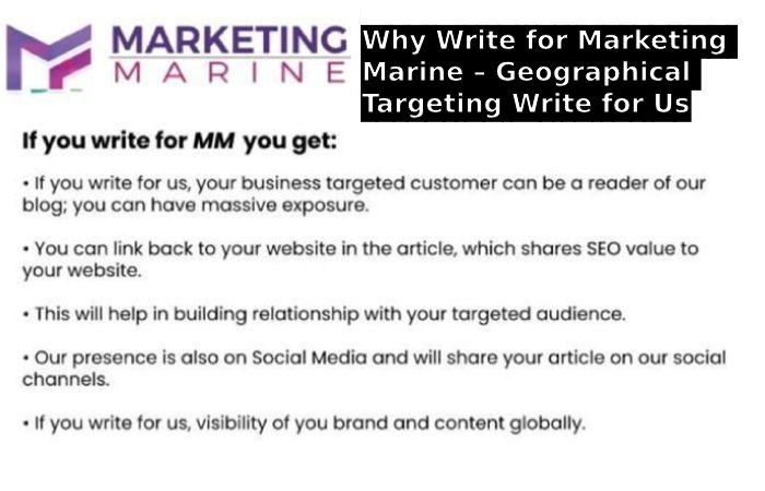 Why Write for Marketing Marine – Geographical Targeting Write for Us 