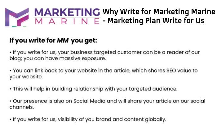 Why Write for Marketing Marine –Marketing Plan Write for Us