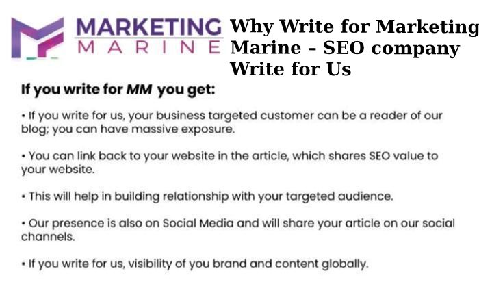 Why Write for Marketing Marine –SEO company Write for Us