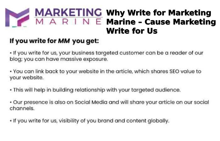 Why Write for Marketing Marine – Cause Marketing  Write for Us