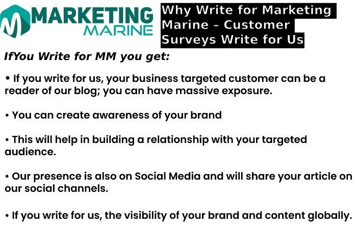 Why Write for Marketing Marine – Customer Surveys Write for Us