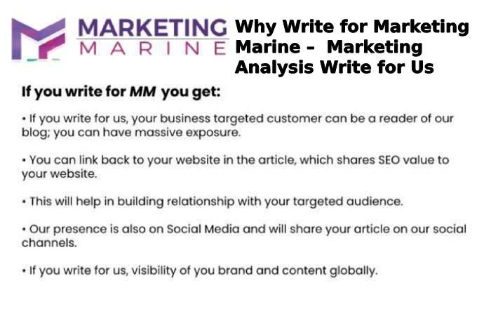 Why Write for Marketing Marine –  Marketing Analysis Write for Us