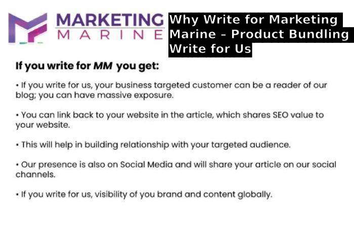 Why Write for Marketing Marine – Product Bundling Write for Us